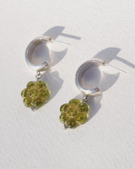 Flora Hoop Drop Earrings